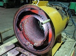 Re-bobinagem alternador 75KW